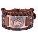 Grosses Wikinger-Armband mit Valknut Symbol