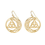 Keltischer Ohrring mit Triquetra für Frauen