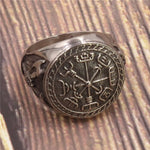 Nordischer Ring mit Viking Kompass
