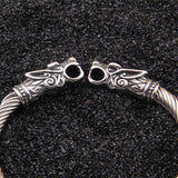 Stahl-Wolf-Armband für Frauen