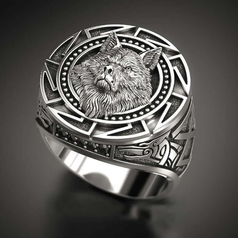 Viking Ring mit Fenriswolf 