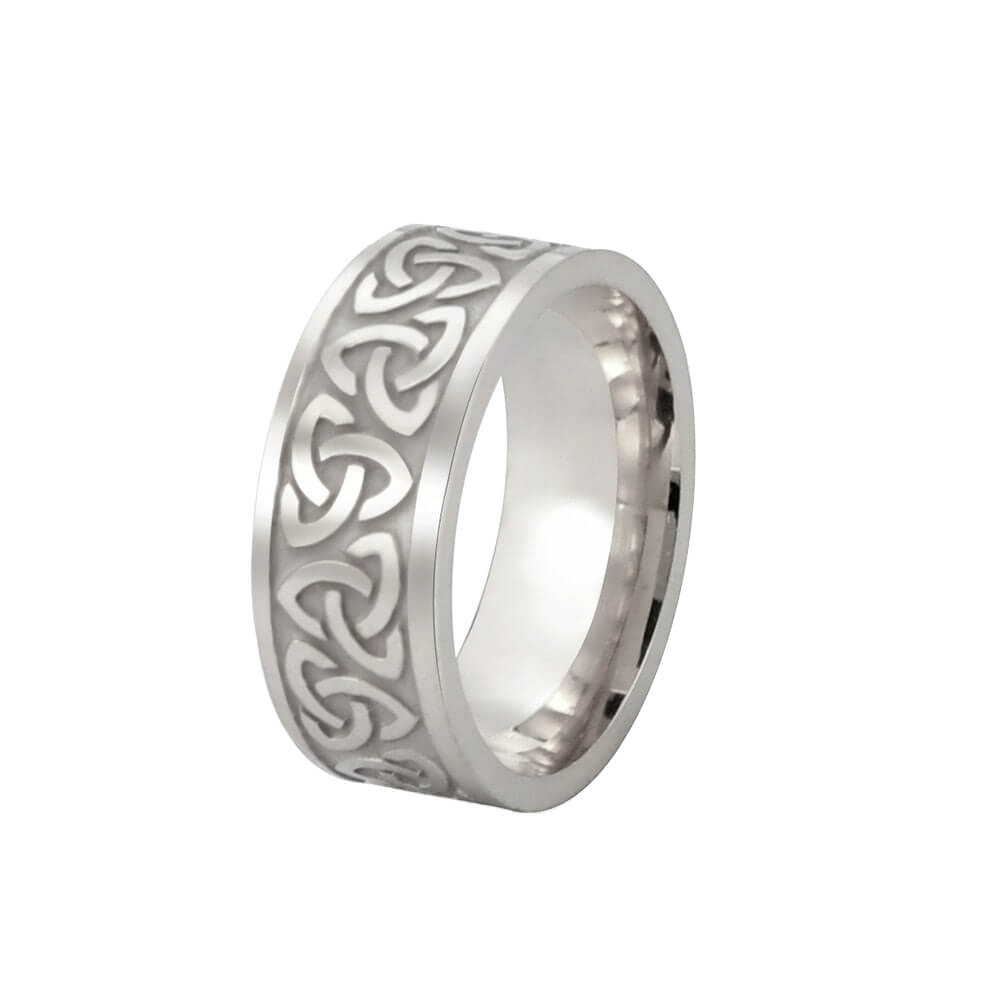 Viking Ring mit Triquetra Dark