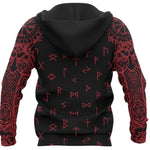 Vikings Pullover mit Rabe und Runen