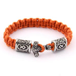 Wikinger Armband Leder mit Othala Symbol