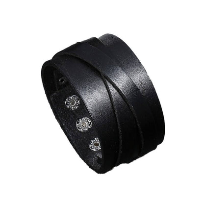 Wikinger Armband Schwarz