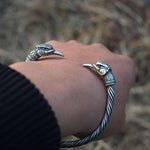 Wikinger Armband mit Krähen