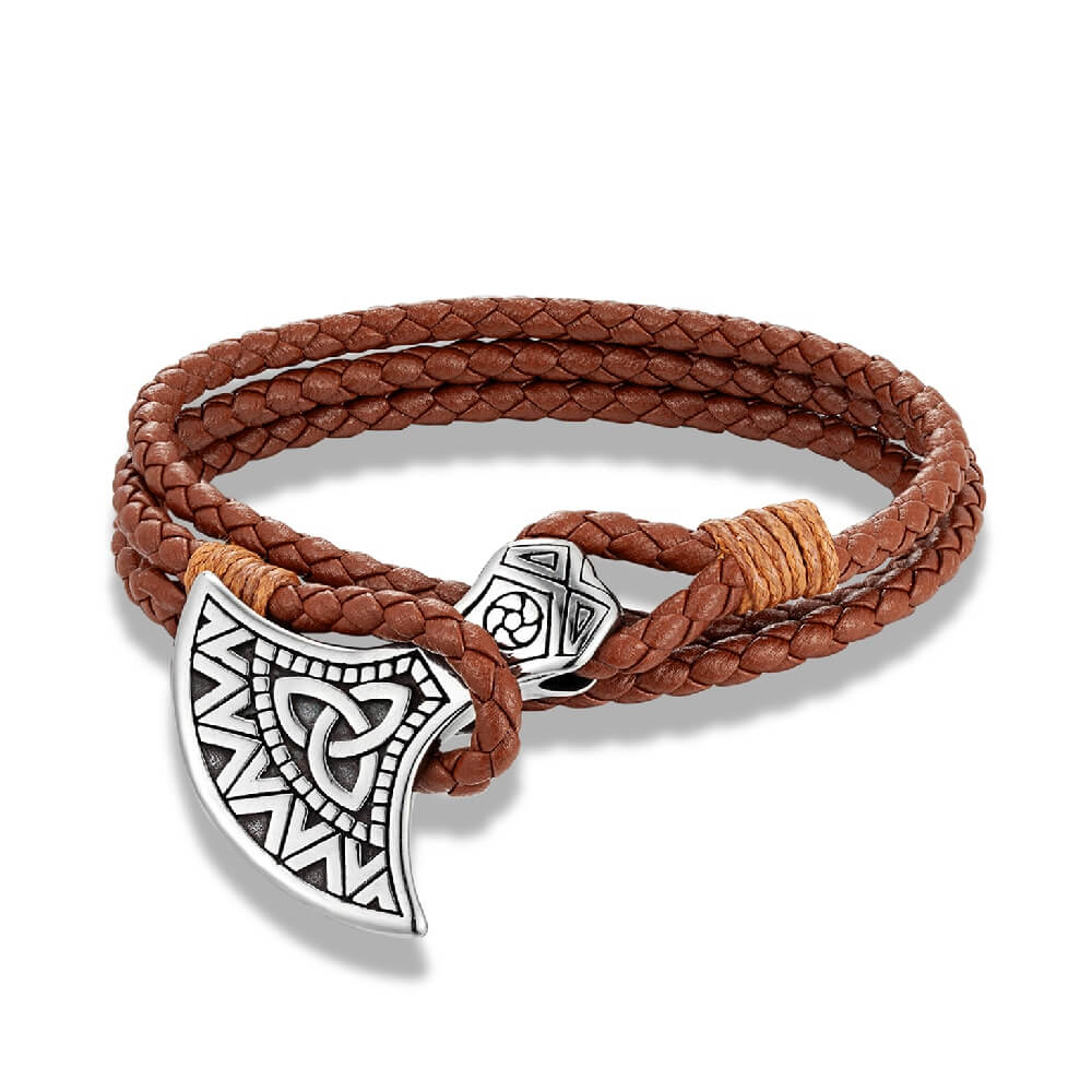 Wikinger Armband mit Symbol Triquetra