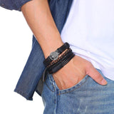 Wikinger Armreif Herren mit Yggdrasil Baum