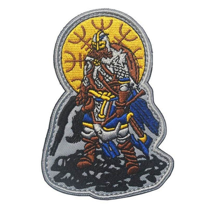 Wikinger-Aufnäher mit Krieger