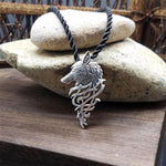 Wikinger Halskette Herren mit Wolfskopf