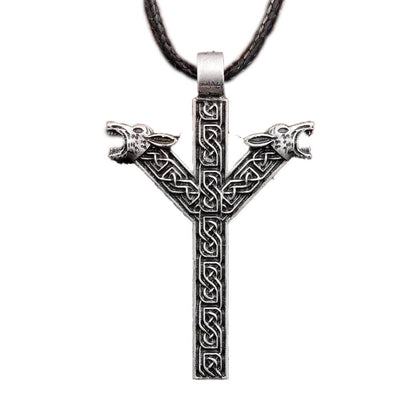 Wikinger Halskette mit Algiz Rune