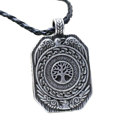 Wikinger Halskette mit Midgard Yggdrasil