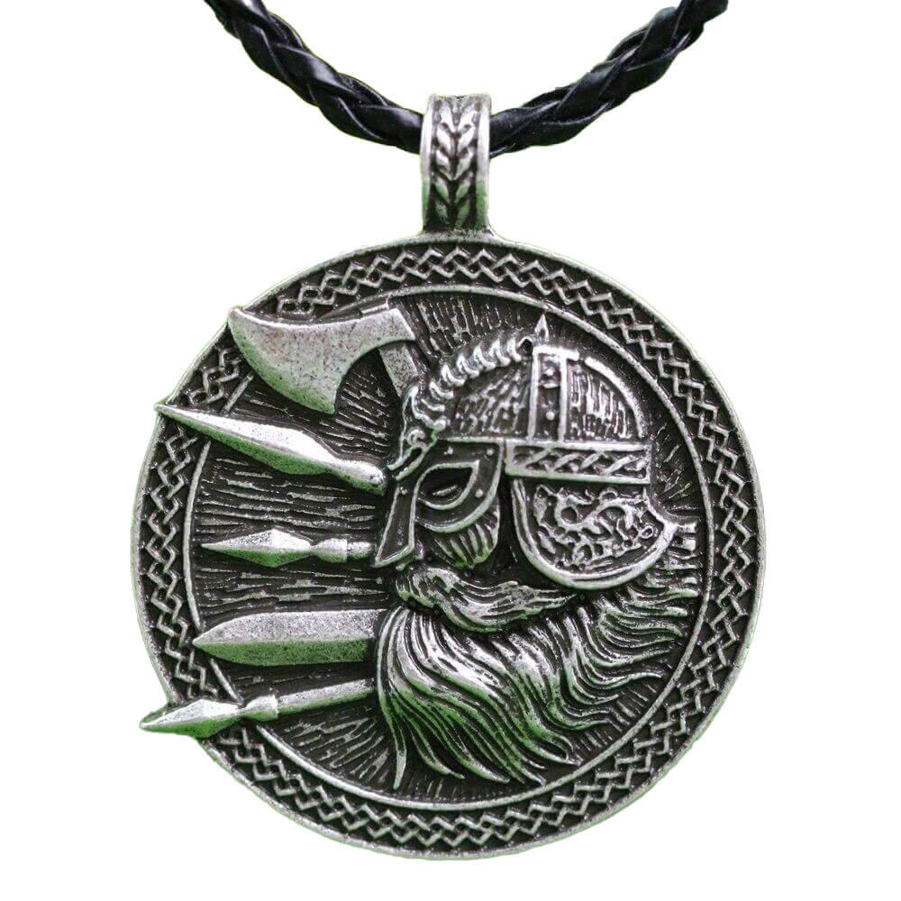 Wikinger Halskette mit Nordischer Krieger