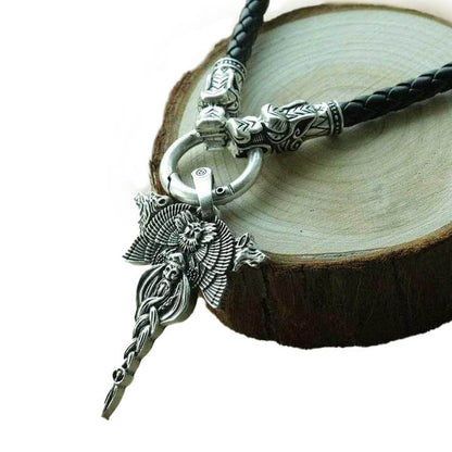 Wikinger Halskette mit Wotan Symbole
