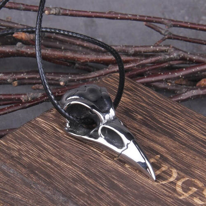 Wikinger Kette Herren mit Krähenschädel