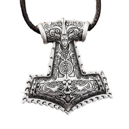 Wikinger Kette Männer mit Mjolnir Hammer