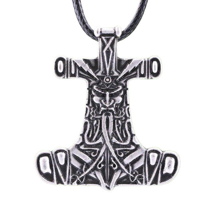 Wikinger Kette Thors Hammer mit Gott Thor