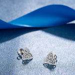Wikinger Ohrringe mit Double Triquetra