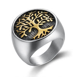 Wikinger Ring mit Asgard Baum