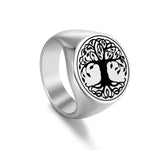 Wikinger Ring mit Bonsai Baum Symbol