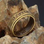 Wikinger Ring mit Nordisches Alphabet