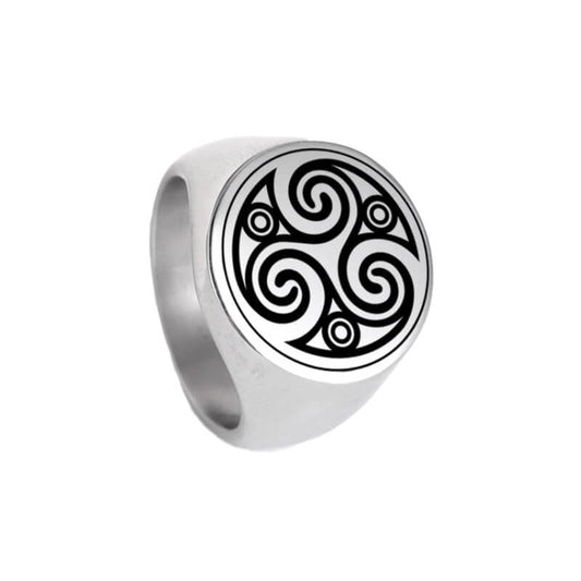 Wikinger Ring mit Trisquel Symbol