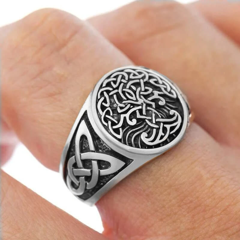 Wikinger Ring mit Yggdrasil Symbol