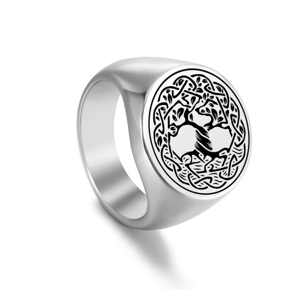 Wikinger Ring mit Yggdrasil Tree of Life 