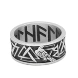 Wikinger Ring mit drei nordischen Symbolen