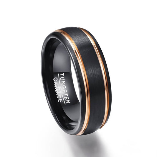 Wikinger-Ring mit schwarzen Rabenfarben