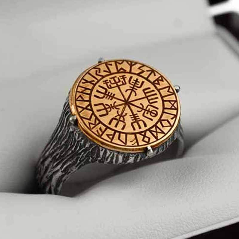 Wikinger Ringe mit Norse Mythology Vegvisir