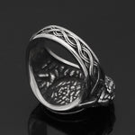 Wikinger Ringe mit Valknut und Rabe