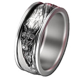 Wikinger Ringe mit Wolf Man