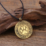 Wikinger Schmuck Gold mit Wolf Rune