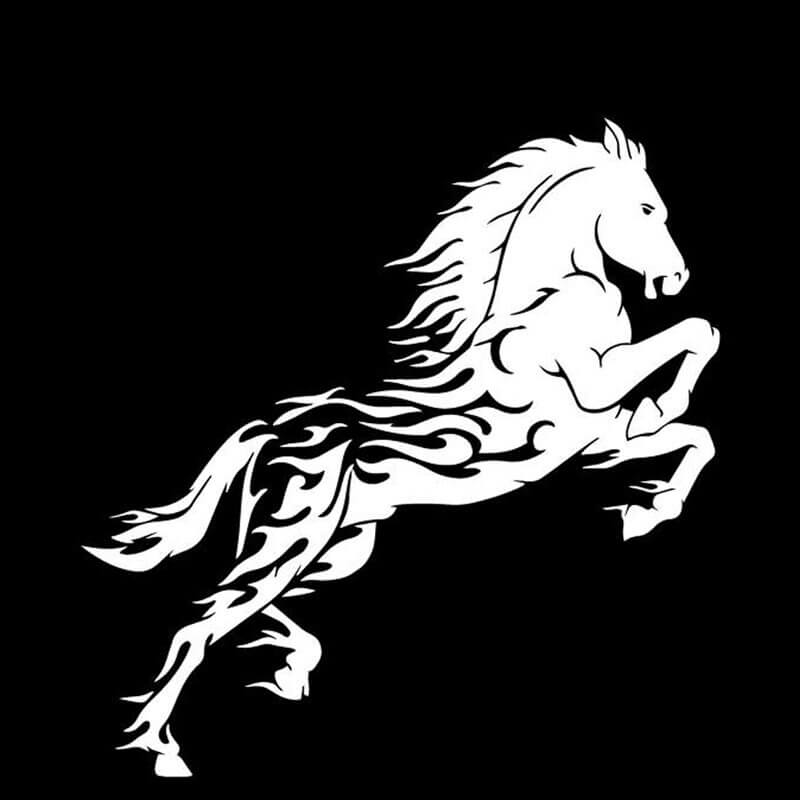 Wikinger Sticker mit Odin Pferd 