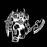 Wikinger Sticker mit Odins Krieger