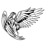 Wikinger Sticker mit Valkyrie Wings
