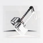 Wikinger Ufkleber Auto mit Mjolnir Hammer