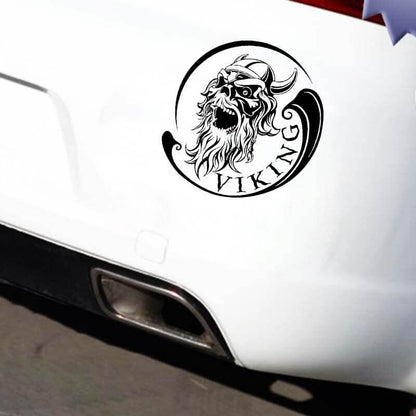Wikinger Ufkleber Auto mit Zombie