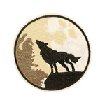 Wikinger Wappen mit Grauwolf