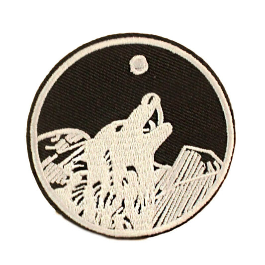 Wikinger Wappen mit Weißer Wolf