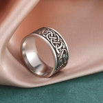 Wikingers Ring mit Wikinger Krähe